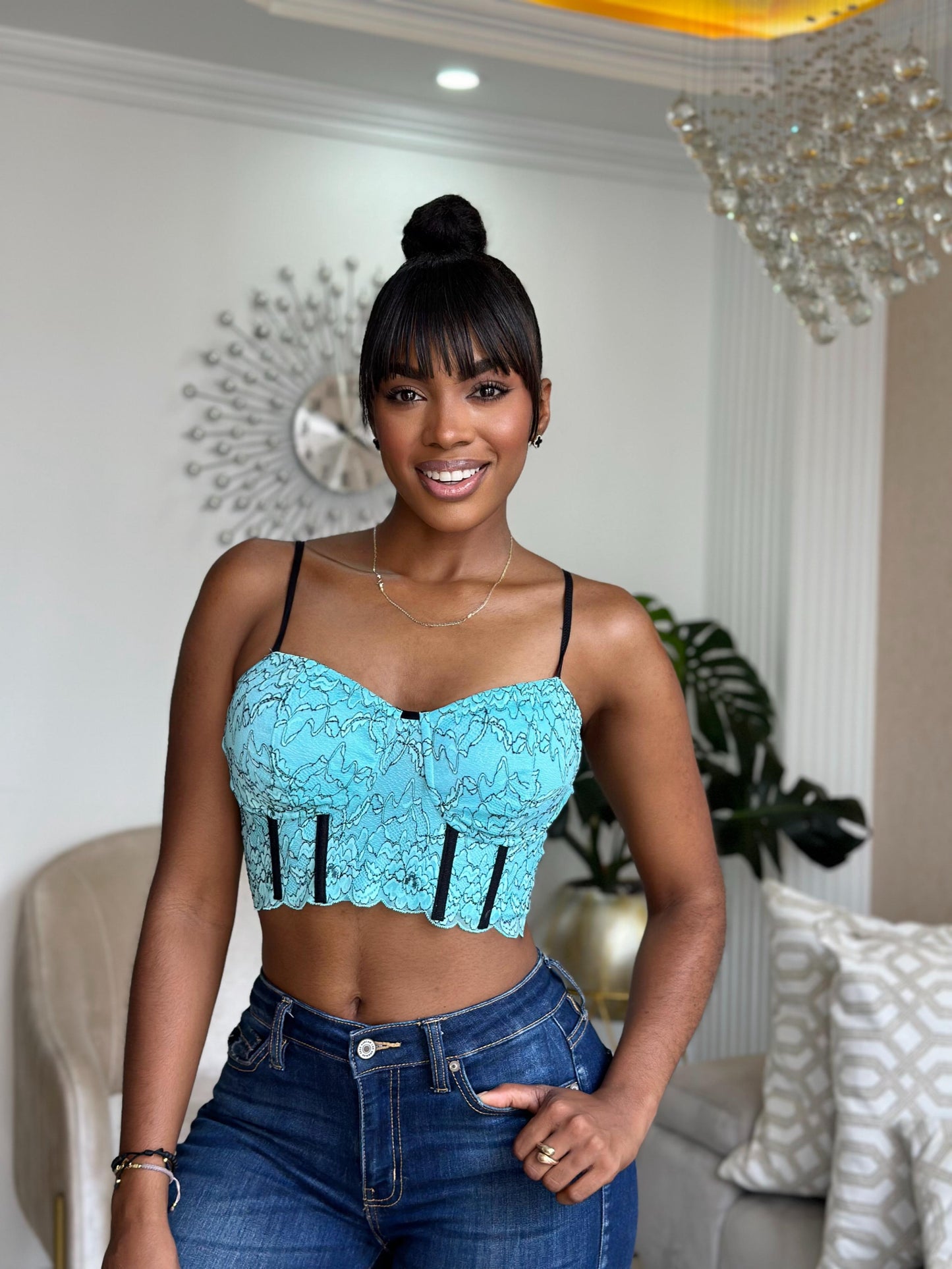 REF.: L35 - CORSET ENCAJE