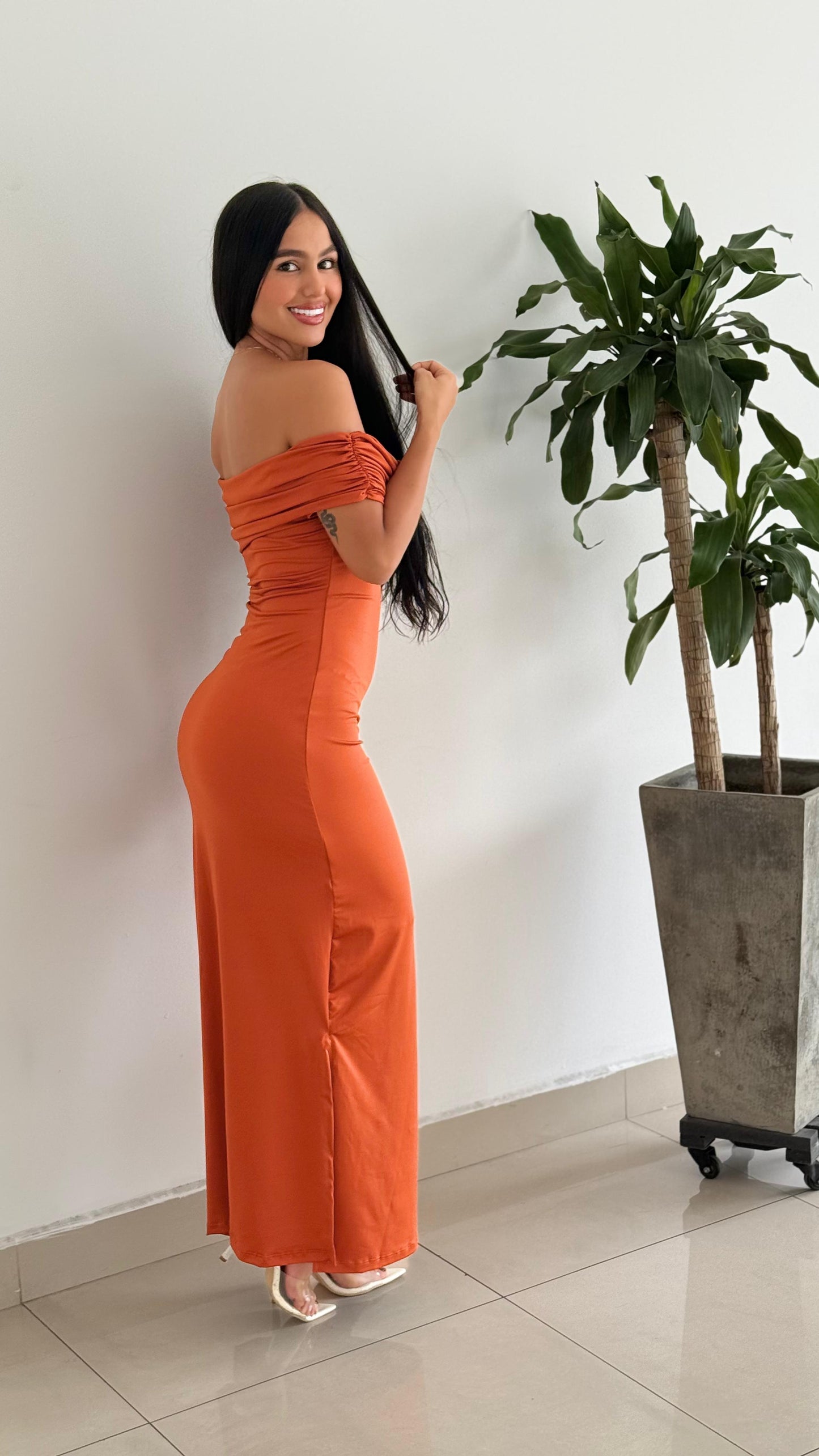 REF 1376 VESTIDO EN POLILICRA