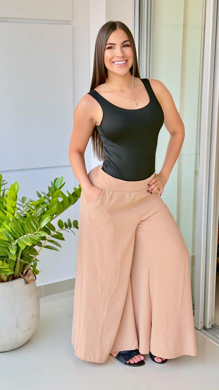 REF.: 1328 - PANTALON EN TELA MIEL