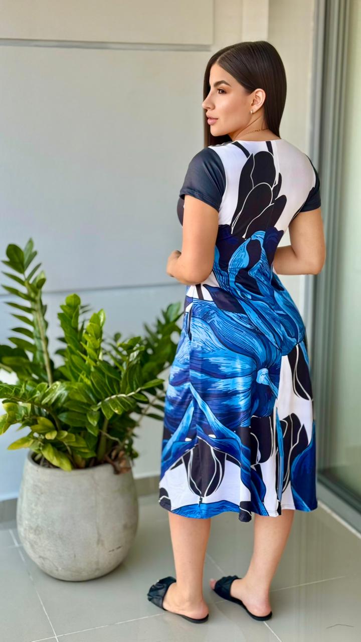 REF.: 1276 - VESTIDO CORTO CON MANGA