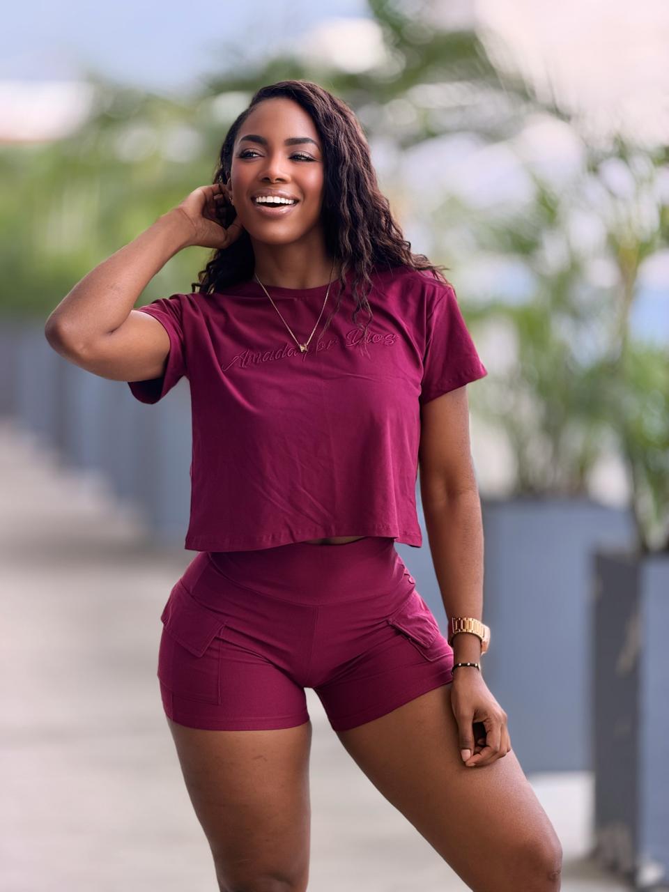 REF.: 596 - CONJUNTO SHORT Y BLUSA