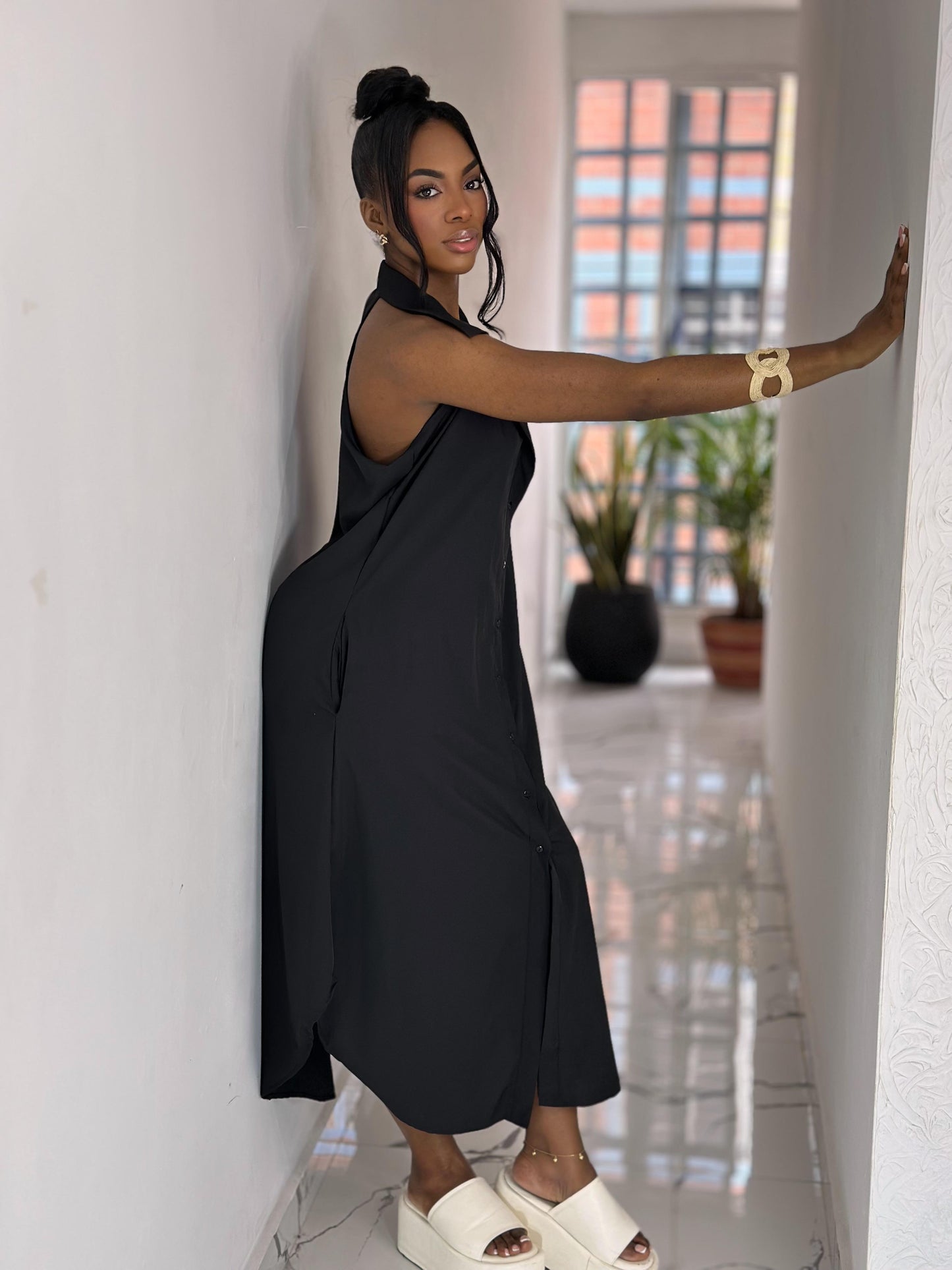 REF.: 1287 - VESTIDO SISA CON CUELLO