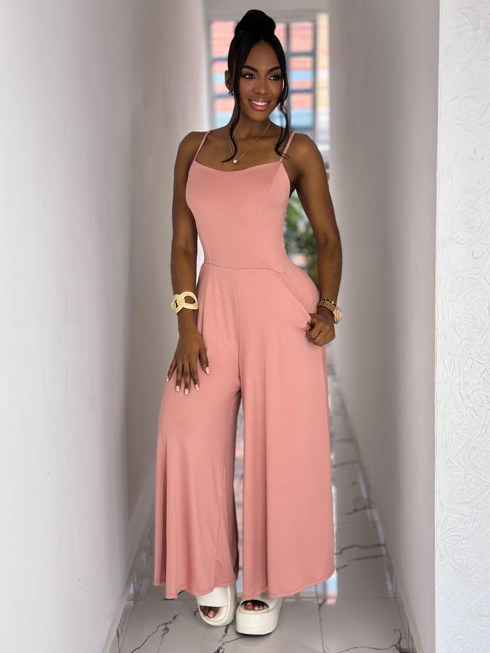 REF.: 1351 - ENTERIZO TELA DURAZNO LARGO