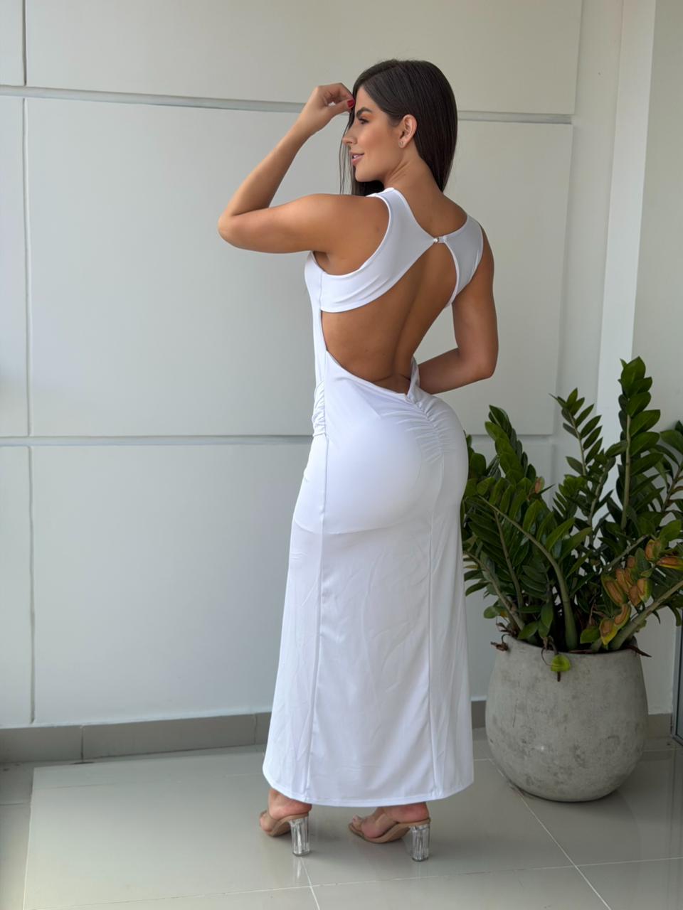 REF.:     - VESTIDO ELEGANTE DE AMARRE DELANTERO