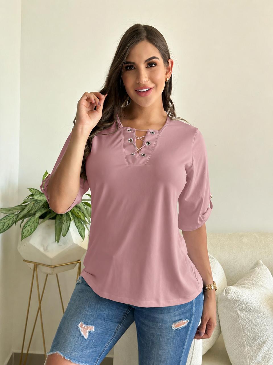 REF.: 1288 - BLUSA SEÑORIAL DE MANGA
